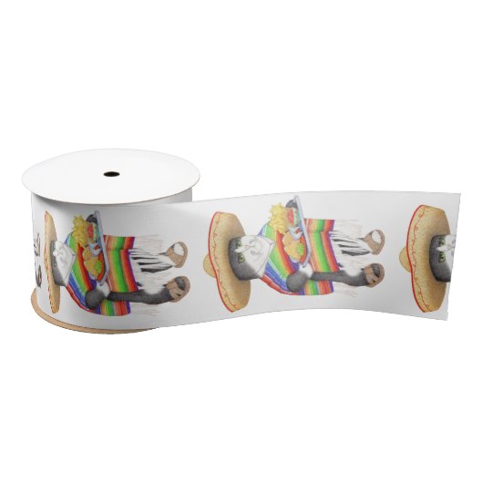 WENDELITO Kitty 3" Wide Satin Ribbon Satinband (Spule)