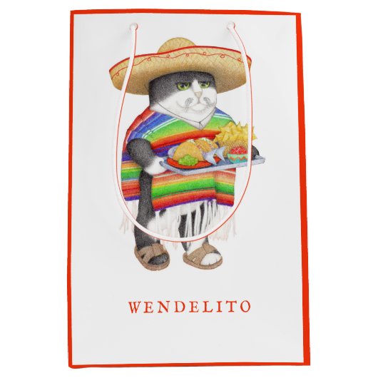 WENDELITO Medium Geschenktasche Mittlere Geschenktüte (Vorderseite)