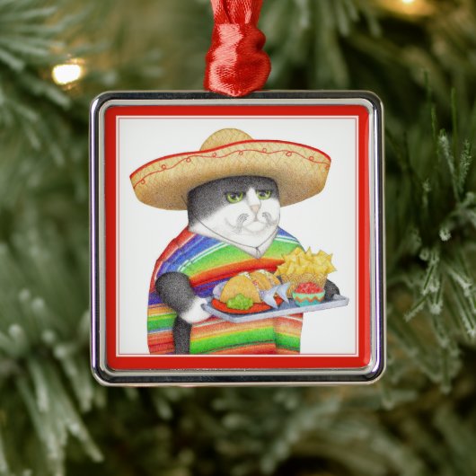 WENDELITO Premium Square Ornament II Aus Metall (Baum)