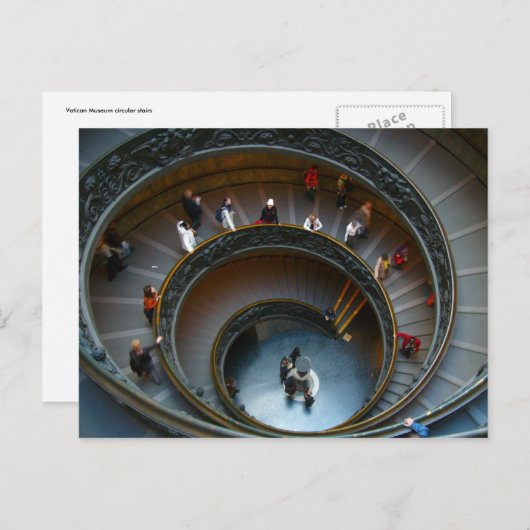 Wendeltreppe Postkarte (Vorne/Hinten)