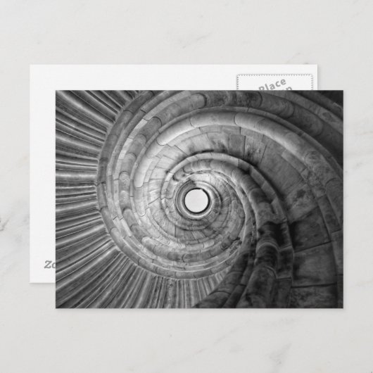 Wendeltreppe Postkarte (Vorne/Hinten)