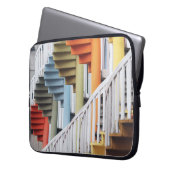 Wendeltreppen, mehrfarbig laptopschutzhülle (Vorderseite Links)
