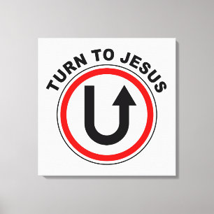 Wenden Sie sich an Jesus Christus - das Christlich Leinwanddruck