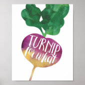 Wendepunkt für was | Veggie Pun Kitchen Print Poster (Vorne)