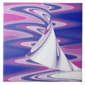 Wendewellen Fliese (Vorderseite)