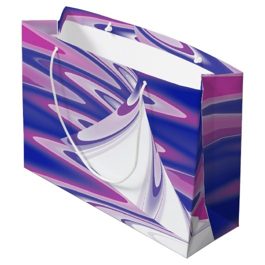 Wendewellen Große Geschenktüte (Rückseite Schrägansicht)