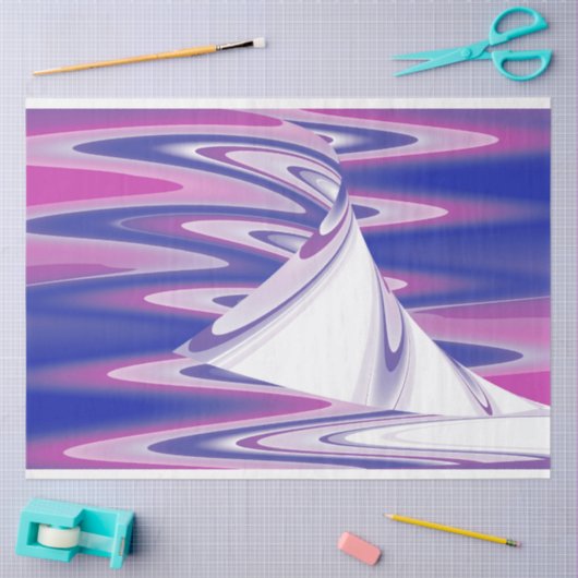 Wendewellen Seidenpapier (Basteln)