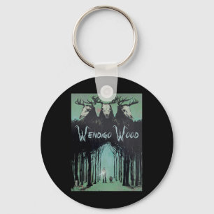 Wendigo Geist des Waldes Kryptid Wendigo Wald Schlüsselanhänger