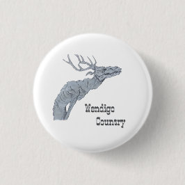 Wendigo-Land Algonkin-Volksglaube Button