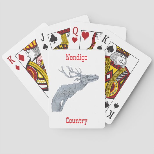 Wendigo-Länder-Spielkarten Spielkarten (Rückseite)