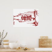 Wendigo Skeleton #2 Poster (Küche)