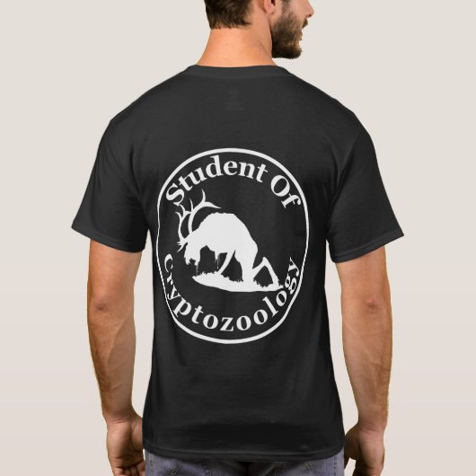 Wendigo - Student der Kryptozoologie an Dunkeln T-Shirt (Rückseite)