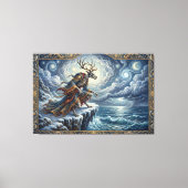 Wendigo Watch Over Starry Seas Leinwanddruck (Vorderseite)