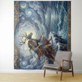Wendigo Watch Over Starry Seas Wandteppich (Beispiel)
