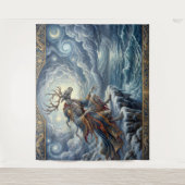 Wendigo Watch Over Starry Seas Wandteppich (Vorderseite)