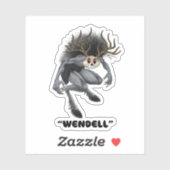 Wendigo "Wendell" Cryptid Aufkleber (Blatt)