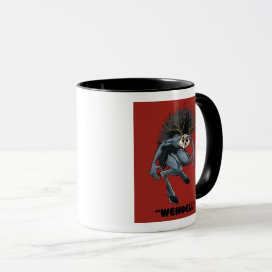 Wendigo "Wendell" Cryptid coffee Tasse (VorderseiteRechts)