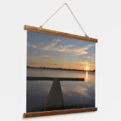 Wendouree Twilight Tranquility Wall Tapestes Wandteppich Mit Holzrahmen (Gewinkelt)