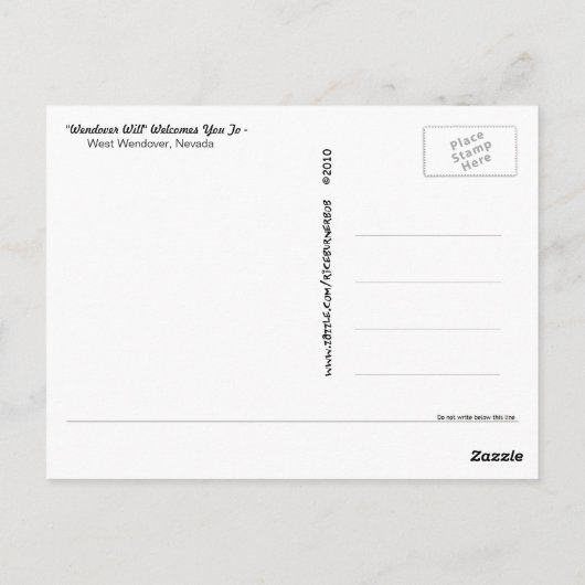 Wendover wird - Tag u. Nacht Postkarte (Rückseite)