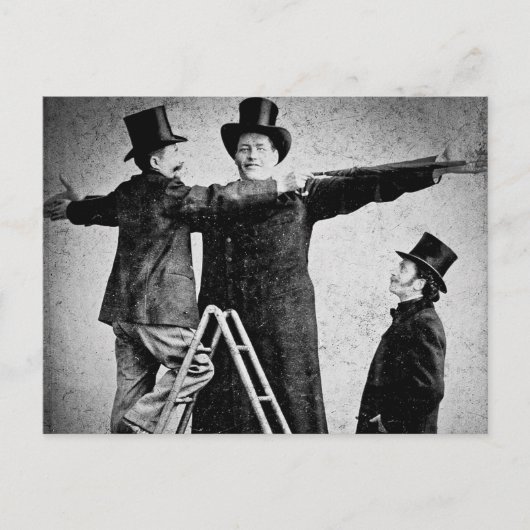 Wendt Cabinet Card Riant Circus Freak Sideshow Postkarte (Vorderseite)