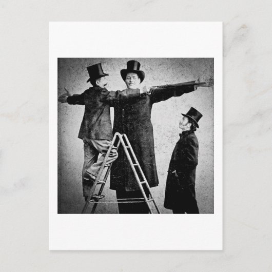 Wendt Cabinet Card Riant Circus Freak Sideshow Postkarte (Vorderseite)