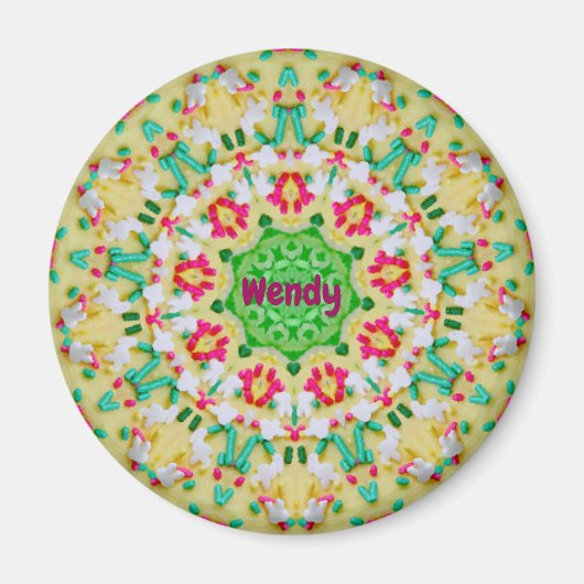 WENDY ~CANDY MAN Personalisiert Ostermuster ~ Magnet (Vorne)