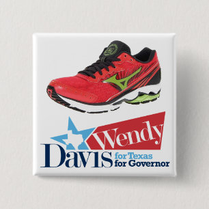 Wendy Davis für Gouverneur Button