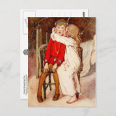 Wendy Kissing Peter Pan Postkarte (Vorne/Hinten)