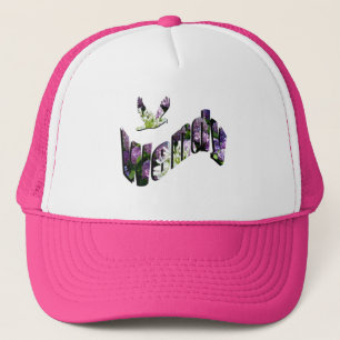 Wendy, Name, florales Logo, Truckerkappe