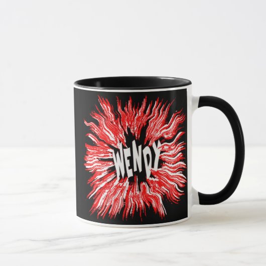 Wendy Name Star in Red Tasse (Rechts)