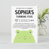 Wendy The Frog Squishmallow Birthday Party Einladung (Stehend Vorderseite)