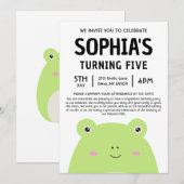 Wendy The Frog Squishmallow Birthday Party Einladung (Vorne/Hinten)