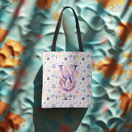 Wendy's Whimsical Bloom - Boho Floral Monogram W Tasche