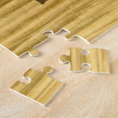 Wenge und Riss-Eichen-Weltkarte Puzzle (Seite)