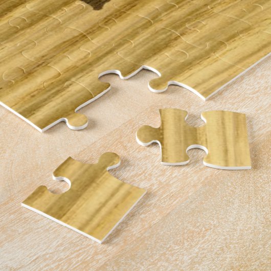 Wenge und Riss-Eichen-Weltkarte Puzzle (Seite)