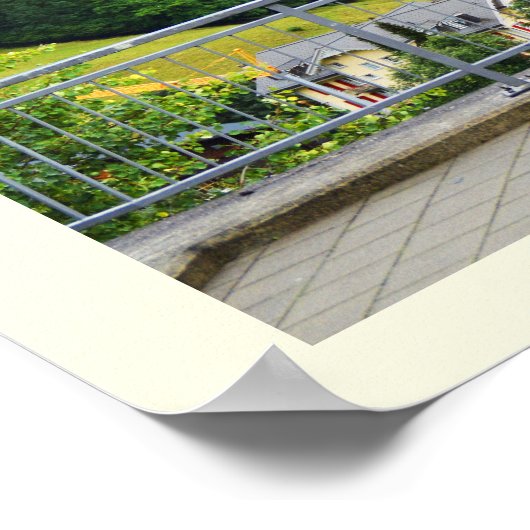 Wengen in der Schweiz Poster (Ecke)