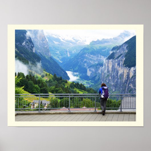 Wengen in der Schweiz Poster (Vorne)