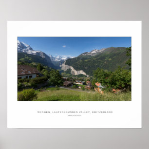 Wengen, Lauterbrunnen, Schweiz - Wall Print Poster