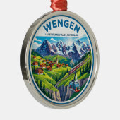 Wengen Schweiz Ornament Aus Metall (Rechts)