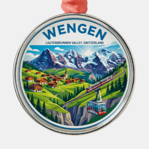 Wengen Schweiz Ornament Aus Metall