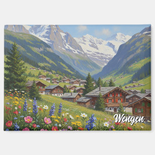 Wengen Schweiz Reise Magnet
