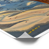 Wengen, Schweiz, Skiplakat Poster (Ecke)