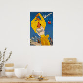 Wengen, Schweiz, Skiplakat Poster (Küche)