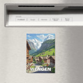 Wengen Schweiz Travel Magnet (In Situ (Geschirrspüler))