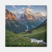 Wengen Schweiz Travel Magnet (Vorne)