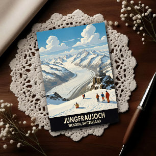 Wengen, Schweiz: Vintage Reisebilder aus den 1960e Postkarte