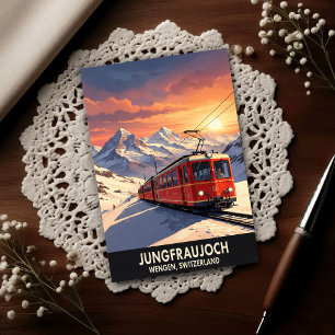 Wengen, Schweiz: Vintage Reisepostkarten aus den 1 Postkarte