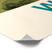 Wengen Schweiz Vintage Travel Poster (Ecke)