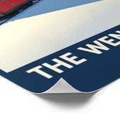 Wengen, Schweiz: Vintage Travel Poster der 60er Ja (Ecke)