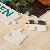 Wengen Schweiz Vintage Travel Puzzle (Seite)